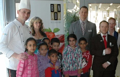 Little visitors from Krupka Children&#39;s Home attended easter brunch at Clarion