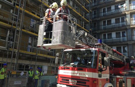 FIREFIGHTERS HAD A FIRE DRILL AT HLOUBĚTÍN LODGING HOUSE