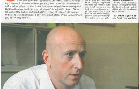 JAN KRATINA exkluzivní rozhovor pro deník E15