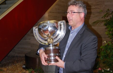 THE CUP FOR THE WORLD CHAMPION IN THE CLARION CONGRESS HOTEL PRAGUE EXACTLY 100 DAYS BEFORE THE STAR