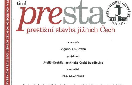 CLARION CONGRESS HOTEL ČESKÉ BUDĚJOVICE ZÍSKAL OCENĚNÍ PRESTA